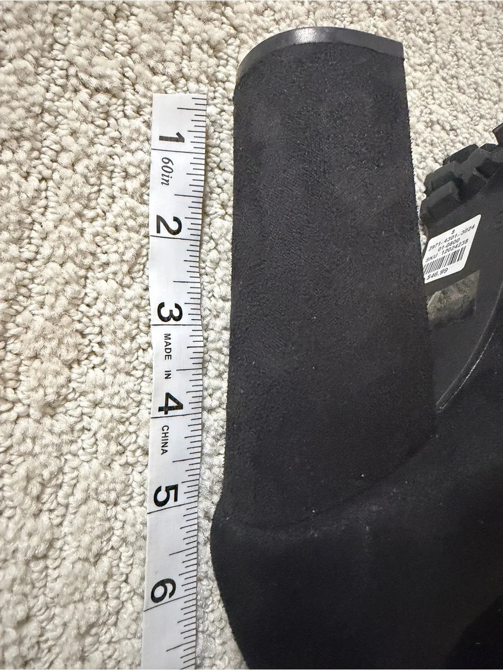 Charlotte Russe Black Over-the-Knee faux Suede Boots Sz 8